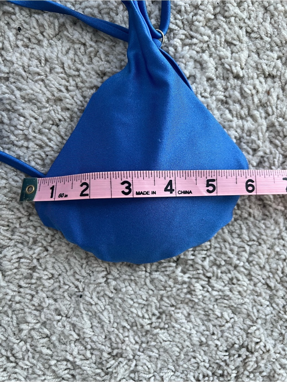 Dynamite Blue Triangle Bikini Set – Size Small - Picture 5 of 8